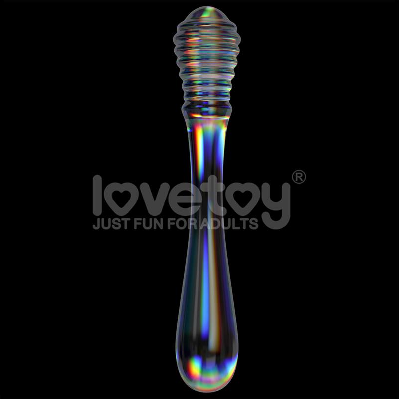GLow in the Dark Glass Dildo Twilight Gleam Twin Pleasures – Image 3