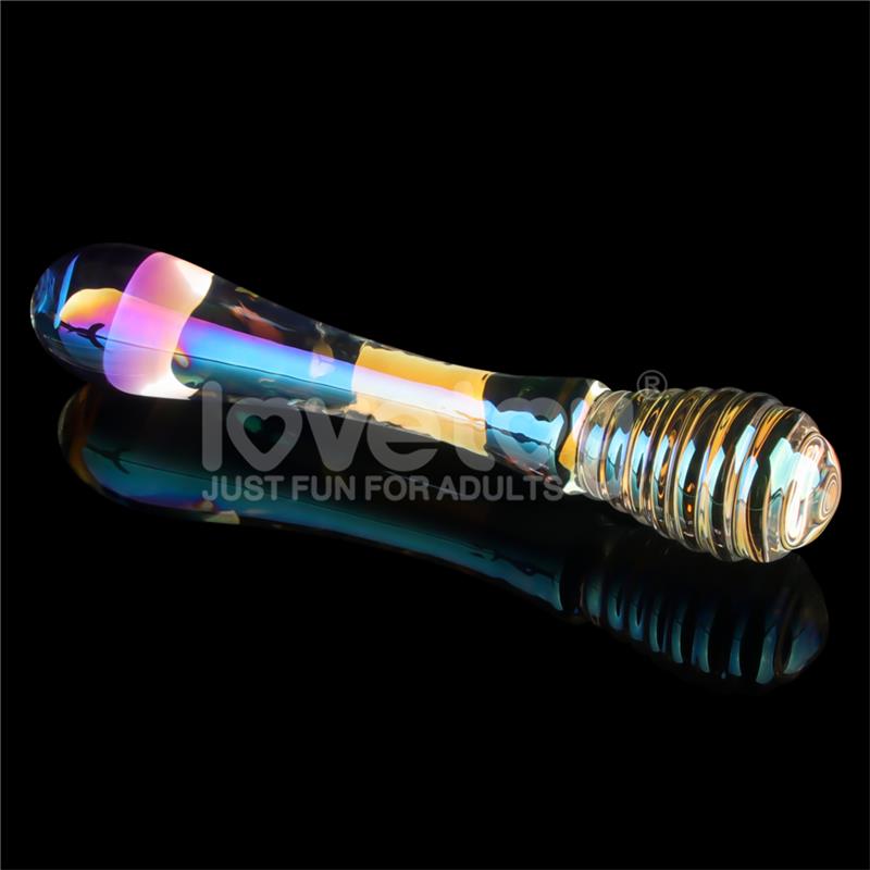 GLow in the Dark Glass Dildo Twilight Gleam Twin Pleasures – Image 4