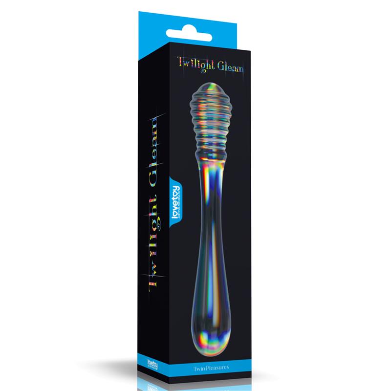 GLow in the Dark Glass Dildo Twilight Gleam Twin Pleasures – Image 5