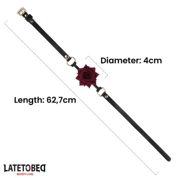 Gold Metal rose gag Ball – Image 4
