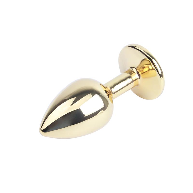 Golden Butt Plug with Blue Jewel – Image 4
