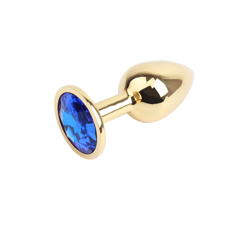 Golden Butt Plug with Blue Jewel – Image 5