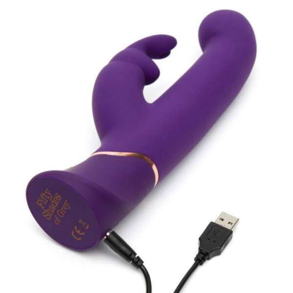 Greedy Girl Vibe with Thrusiting Movements G-Spot Stimulator and Rabbit Purple – Image 4