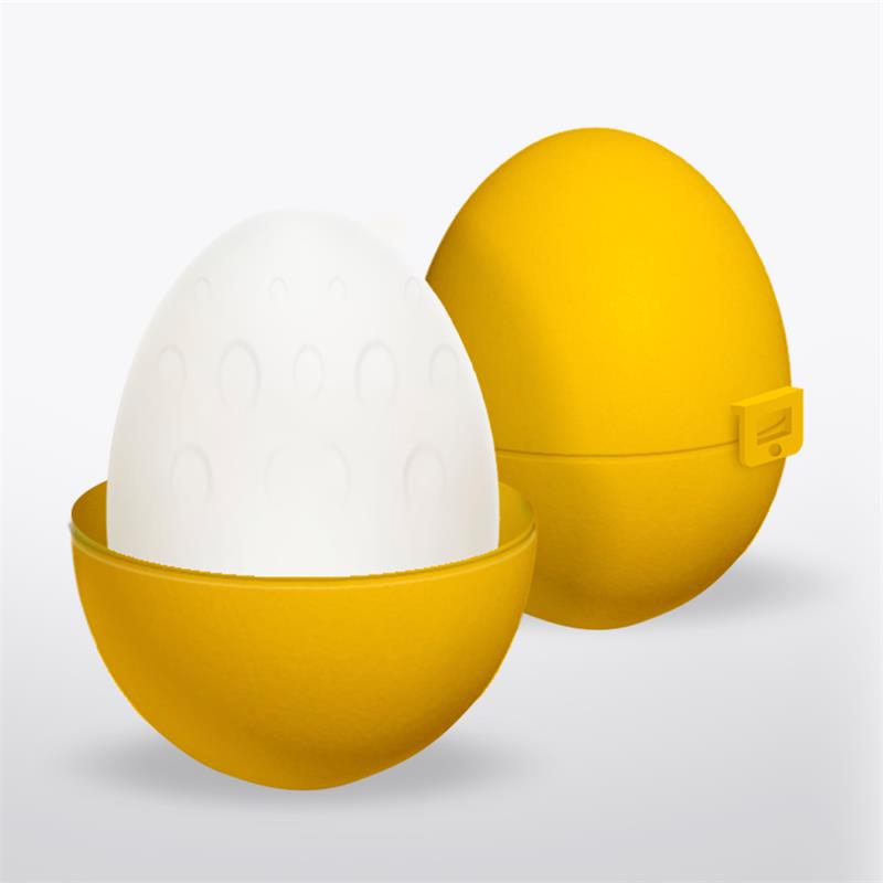 Grovy Masturbator Egg Elastic Yellow – Image 4