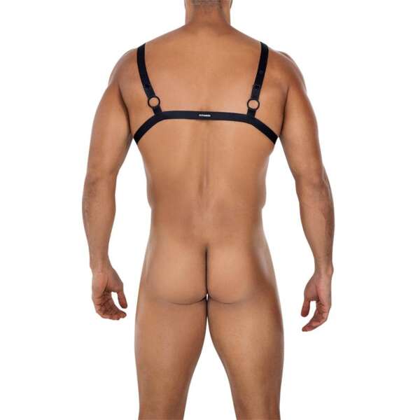 H4RNESS04-C Ring Crossed Harness Black One Size – Image 3
