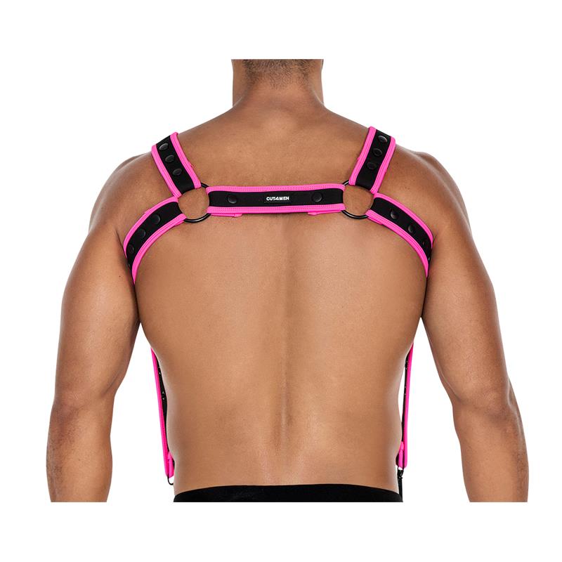 H4RNESS05 Chest Harness Neon HotPink One size – Image 4