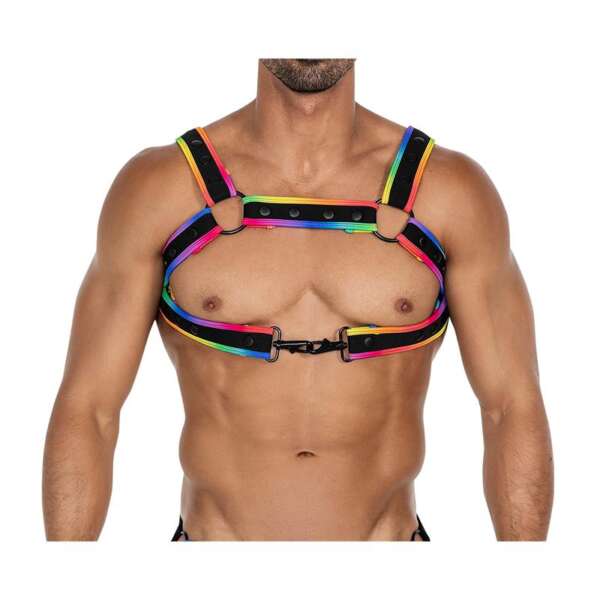 H4RNESS05 Chest Harness Neon MultiColor One size – Image 4