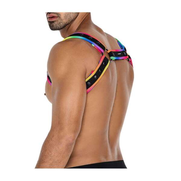 H4RNESS05 Chest Harness Neon MultiColor One size – Image 6