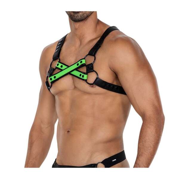 H4RNESS06 Chest Harness 4WAY Blazing Green One Size – Image 4