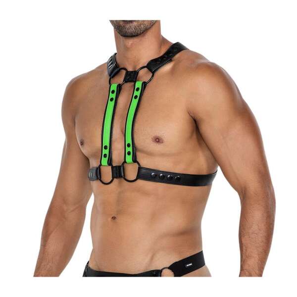 H4RNESS06 Chest Harness 4WAY Blazing Green One Size – Image 5