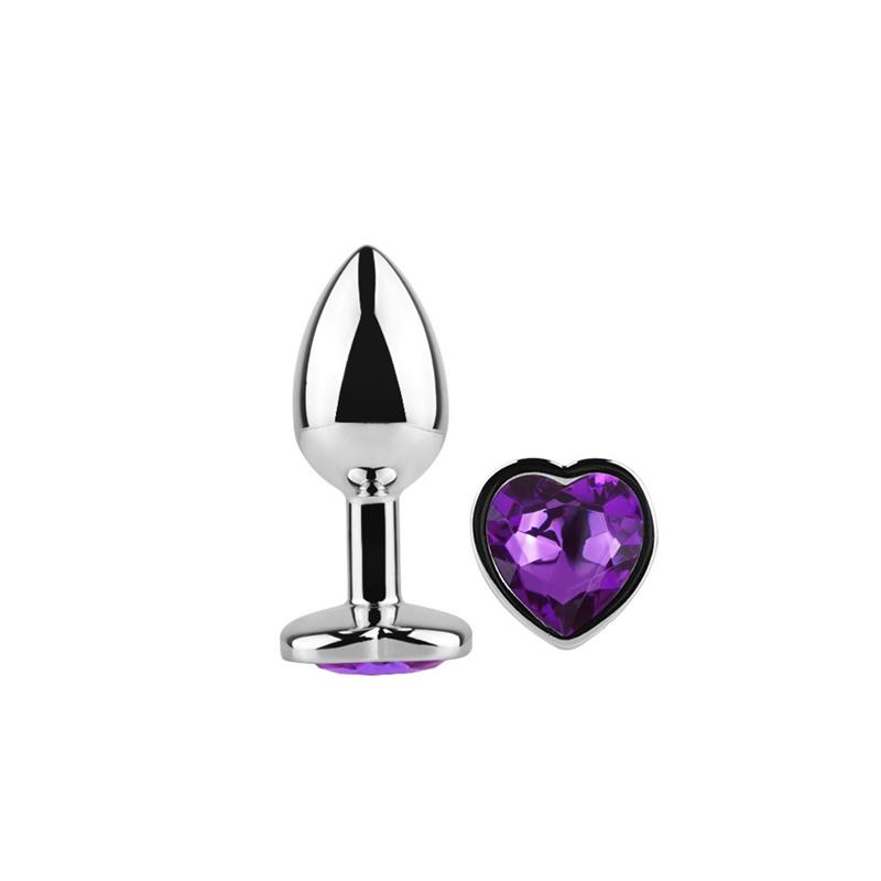 Heart Shaped Butt Plug Purple Lavender Size S – Image 7