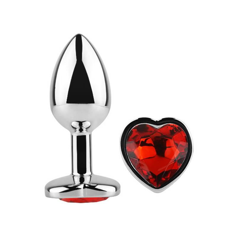Heart Shaped Butt Plug Red Scarlet Size L – Image 5