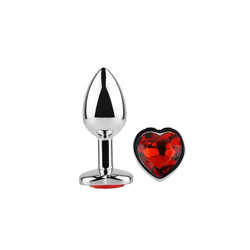 Heart Shaped Butt Plug Red Scarlet Size S – Image 4