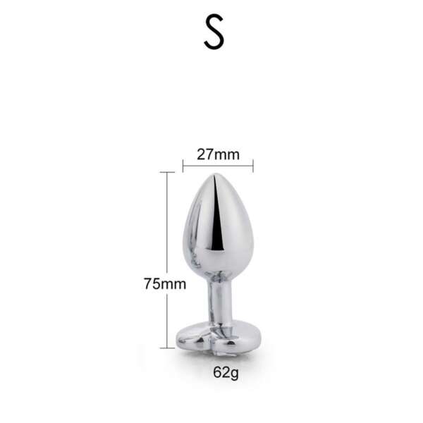 Heart Shaped Butt Plug Red Scarlet Size S – Image 6