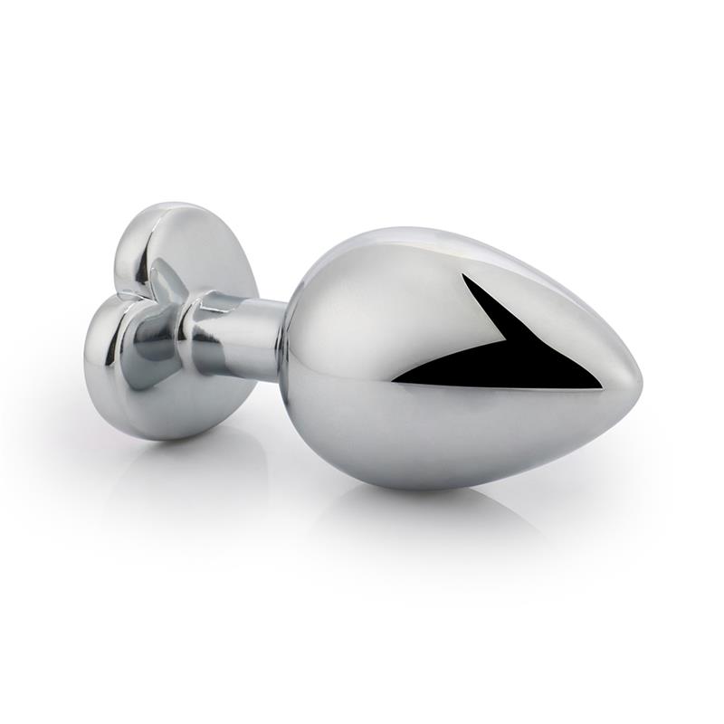 Heart Shaped Butt Plug White Size M – Image 6