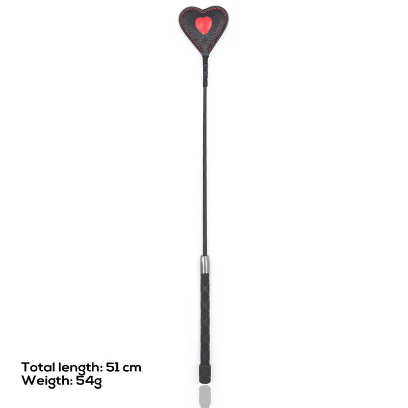 Heart shaped riding crop 51 cm – Image 7