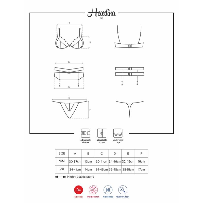 Heartina 3 Pieces Set Red – Image 5