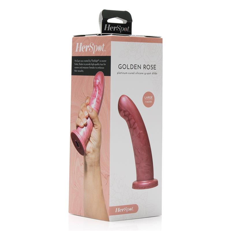 Herspot Dildo Golden Rose Big Size – Image 4