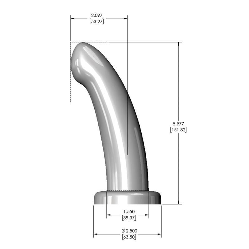 Herspot Dildo Golden Rose Medium Size – Image 5
