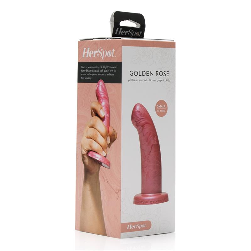 Herspot Dildo Golden Rose Size – Image 5