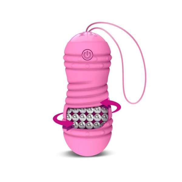 Hiibo Vibrating and Rotating Egg with Remote control USB Silicone Pink – Image 6