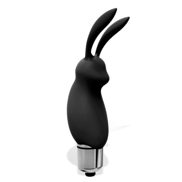 Hopye Rabbit Vibrating Bullet Silicone Black – Image 4