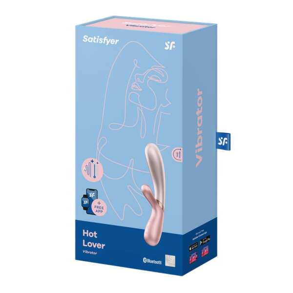 Hot Lover Heat Effect Vibrator with APP Duo-Pink – Image 6