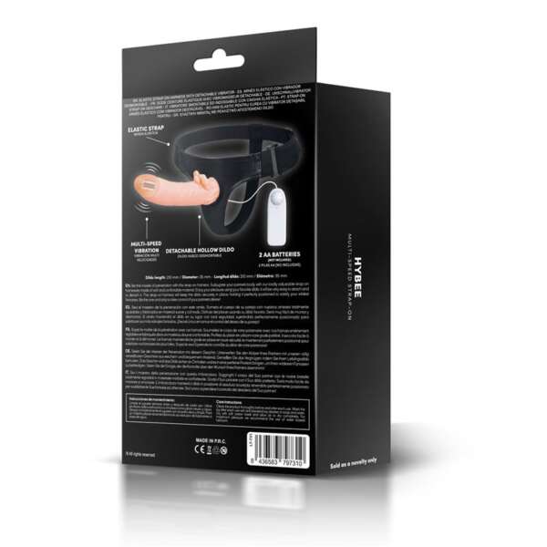Hybee Multi-Speed Strap-On with Hollow Dildo and Remote Control – Image 4
