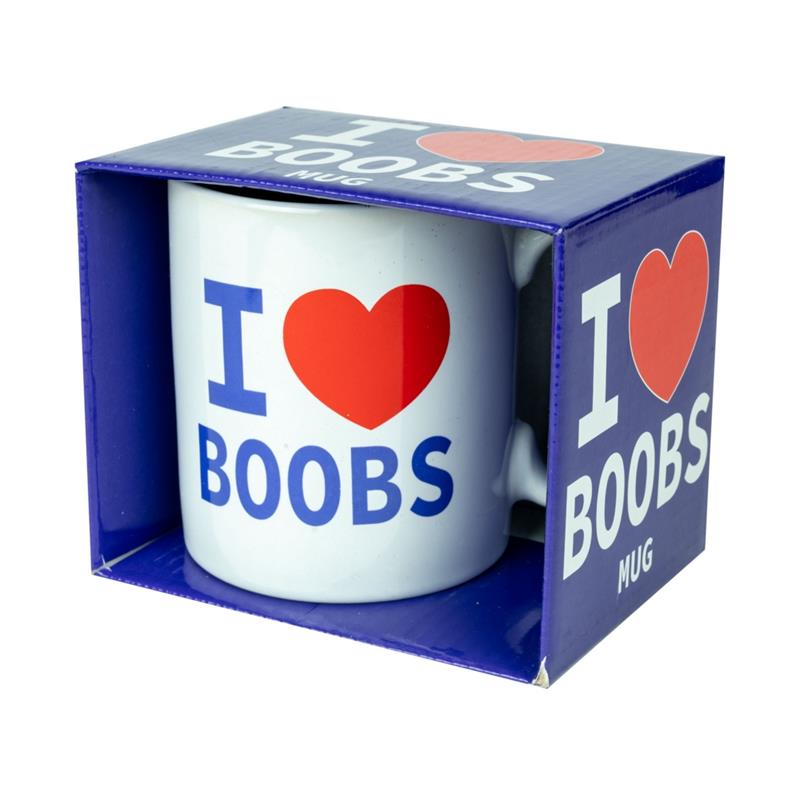 I Love Boobs Ceramic Mug – Image 3