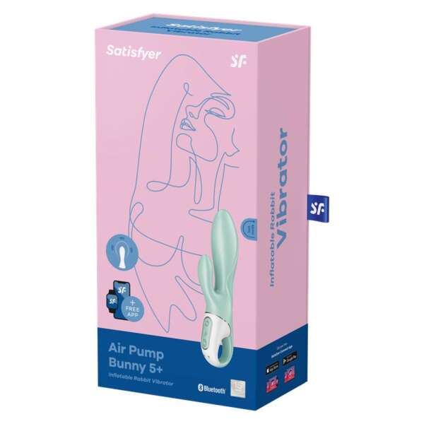 Inflatable Rabbit Vibe Air Pump Bunny 5 with APP Satisfyer Connect – Image 7