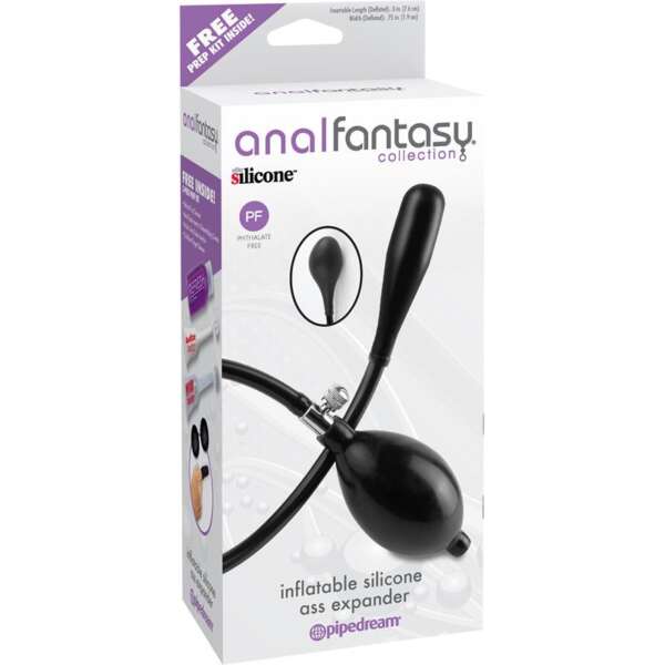 Inflatable Silicone Ass Extensor Black – Image 5