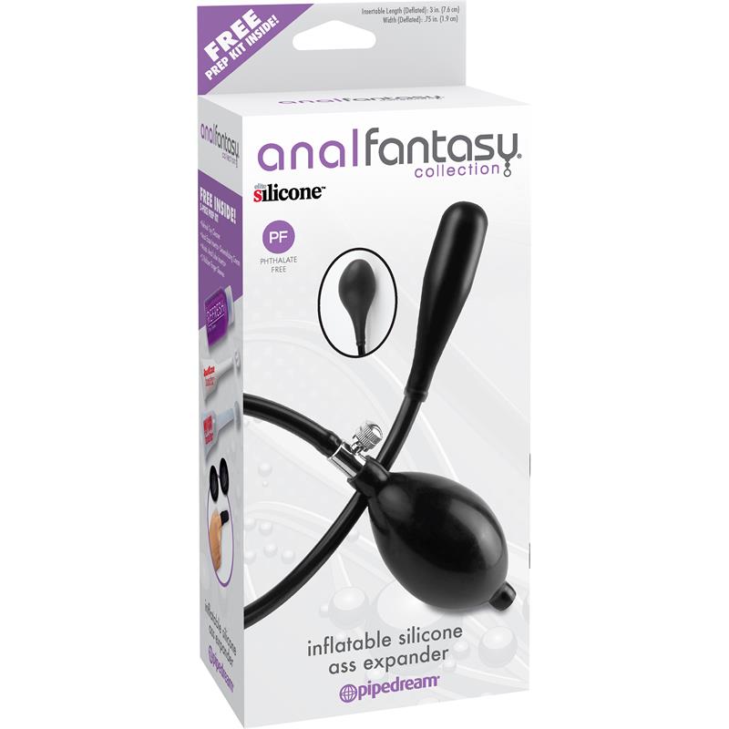 Inflatable Silicone Ass Extensor Black – Image 5
