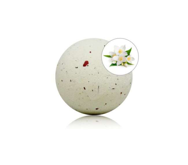 Jasmine Aroma Bath Bomb with Rose Petals 150 gr