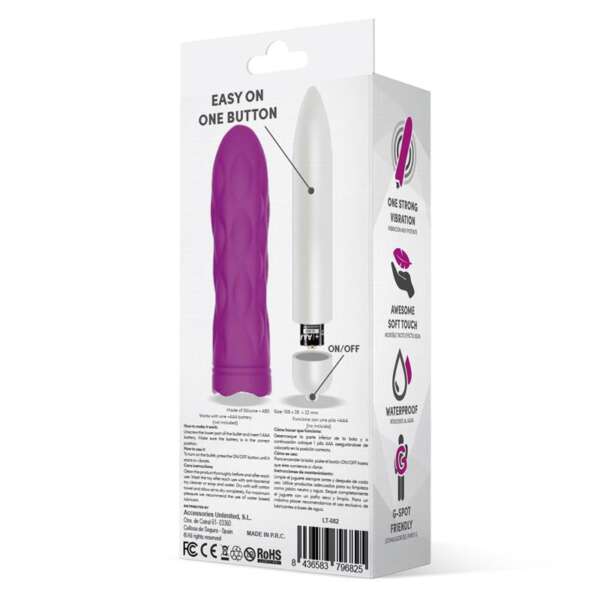 Jibbys Easy Quick Vibrating Bullet Silicone Purple – Image 3