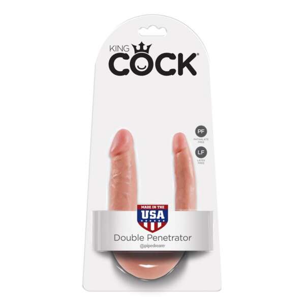 King Cock Double Penetrator Cock Small 5 - Flesh – Image 5