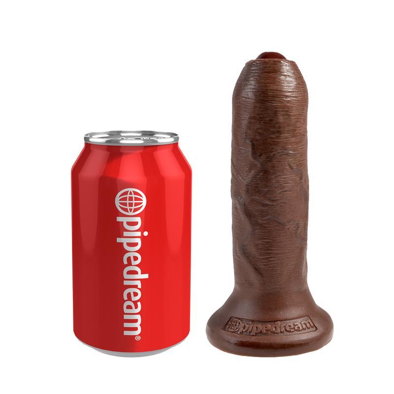 King Cock Realisic Dildo with Movable Foreskin Brown 6 – Image 6