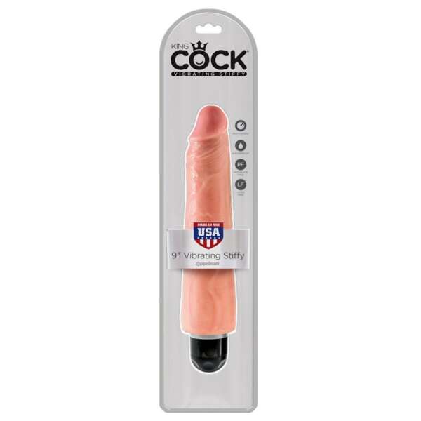 King Cock Vibrating Stiffy 9 - Flesh – Image 3