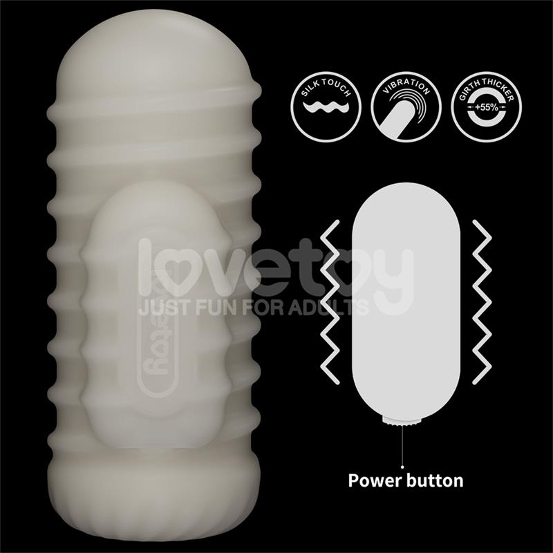 Knights Ring Vibrating Dual Purpose Sleeve Wavy – Image 3
