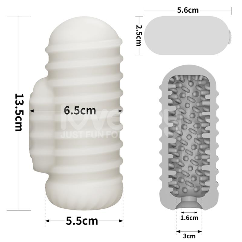 Knights Ring Vibrating Dual Purpose Sleeve Wavy – Image 14