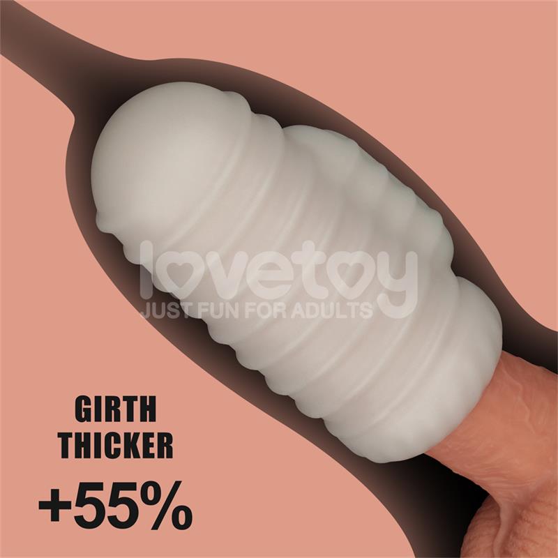 Knights Ring Vibrating Dual Purpose Sleeve Wavy – Image 15