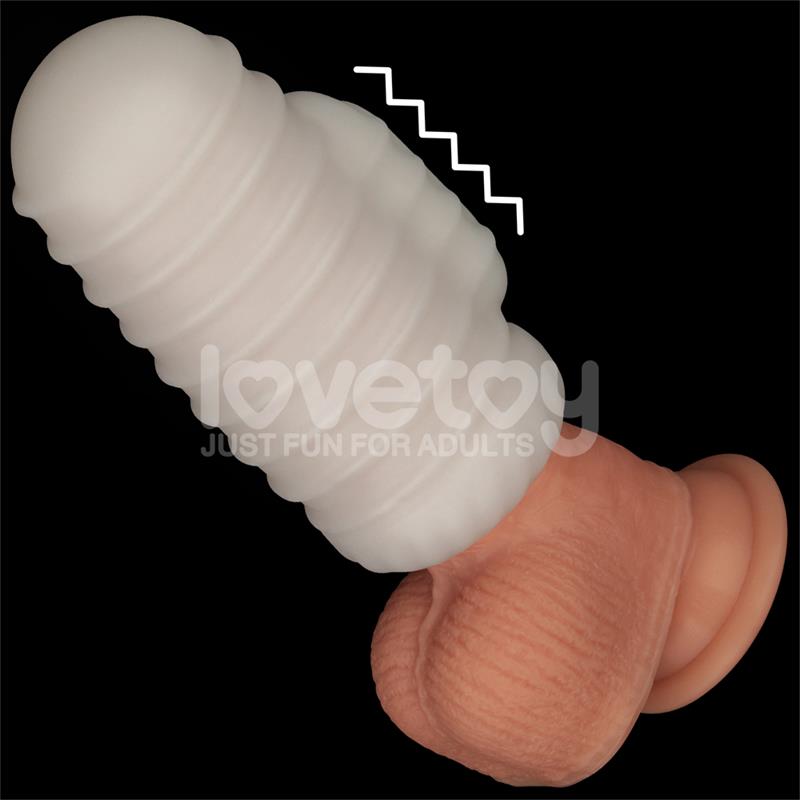 Knights Ring Vibrating Dual Purpose Sleeve Wavy – Image 19