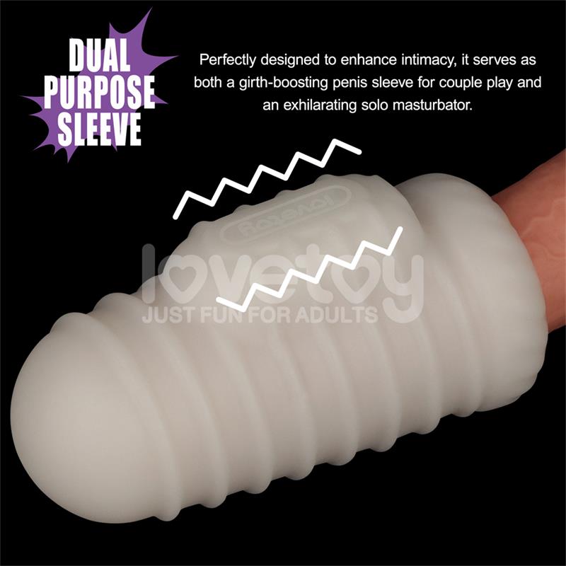 Knights Ring Vibrating Dual Purpose Sleeve Wavy – Image 7