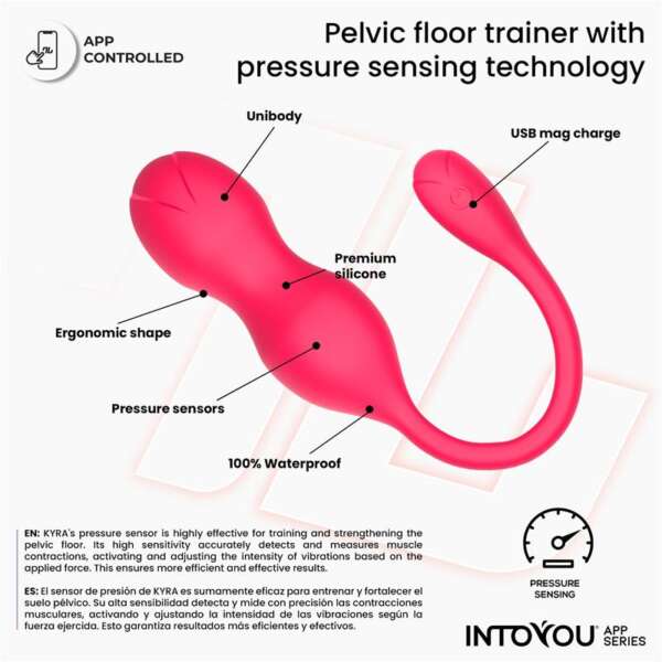 Kyra Pelvic Floor Trainer with Pressure Sensing and App – Image 11