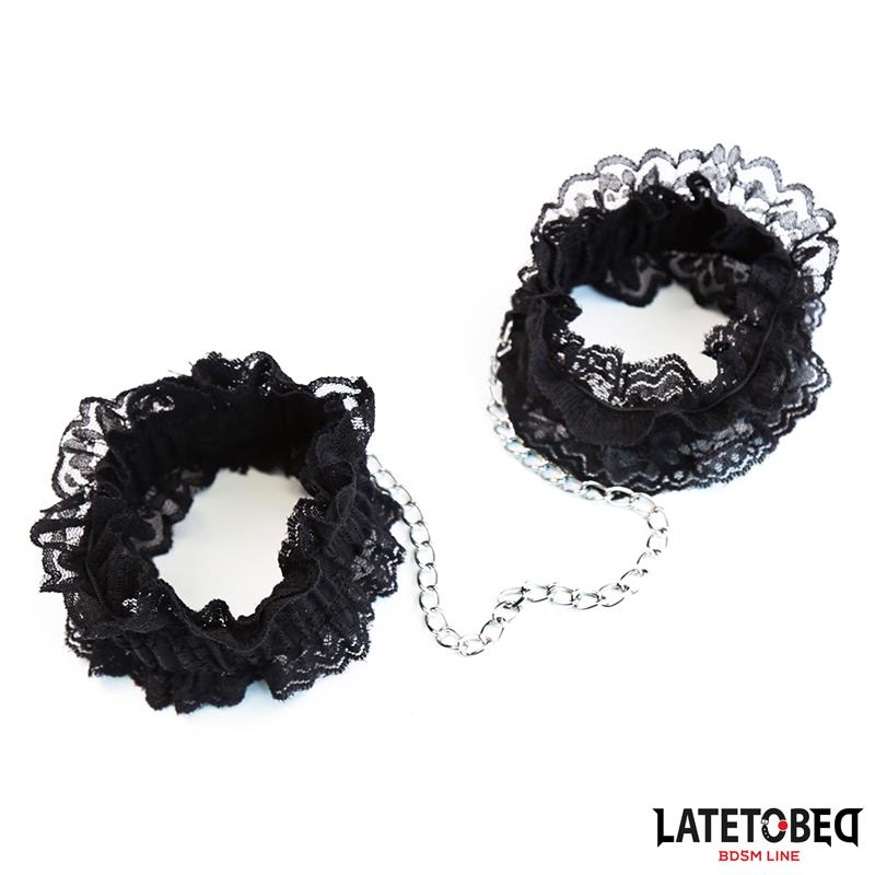 Lace Elastic Ankle Restraints Black – Image 4