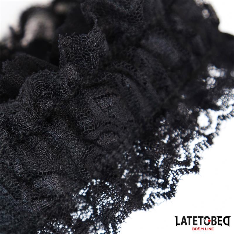 Lace Elastic Wrist Restraints Black – Image 4