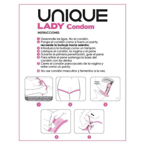 Lady Female Condoms No Latex 3 pcs – Image 3