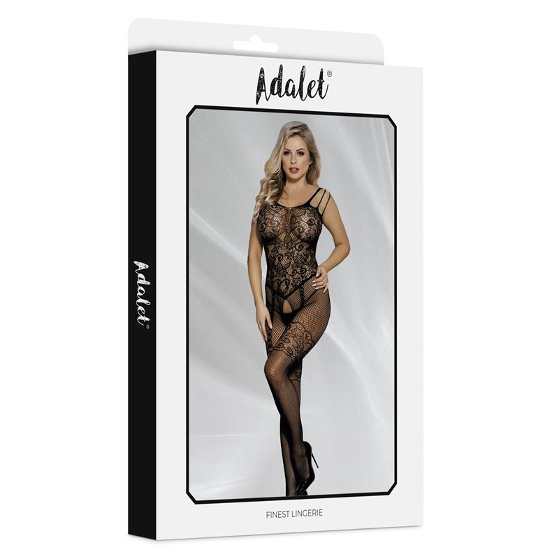 Lana Bodystocking open Crotch and Floral Pattern – Image 3
