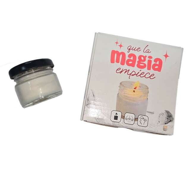 lavender-scented massage candle