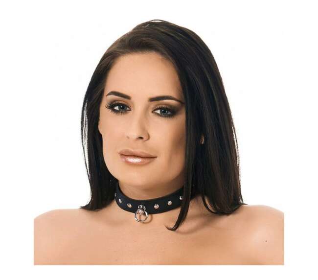 Leather Collar with Rivets
