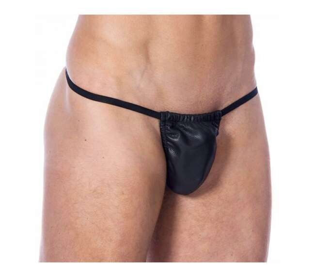 Leather G-string Elastic One size